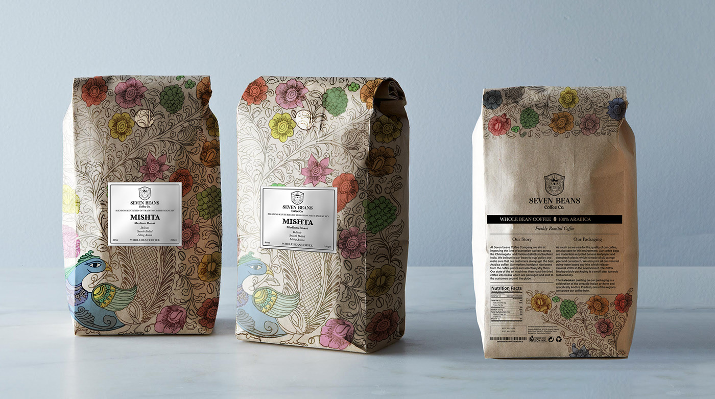 咖啡包裝設(shè)計(jì) Coffee Bean Packaging - Sustainable Packaging Design